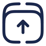 Archive Up Minimlistic SVG Icon